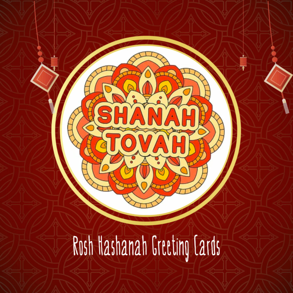 Rosh Hashanah Greeting Cards Set Masterbundles