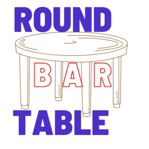 Round Table Bar Logo Design cover image.