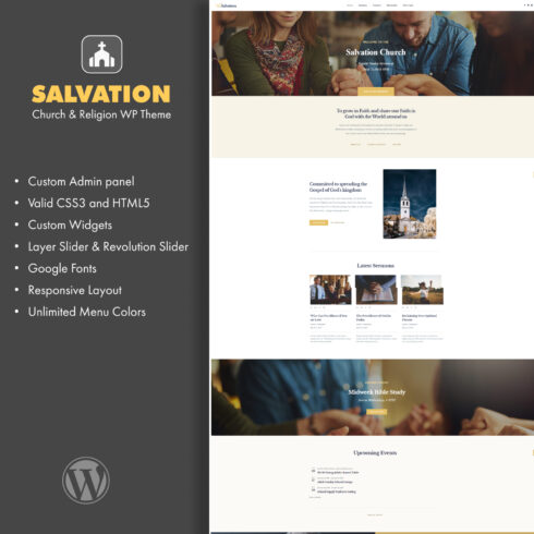 Salvation - Church & Religion WP Theme.
