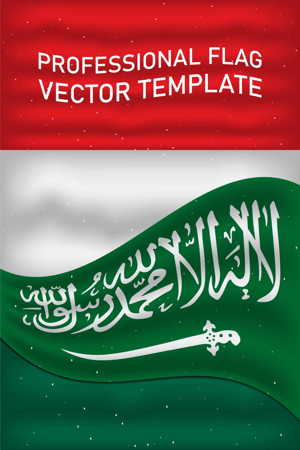 Colorful image of Saudi Arabia flag.