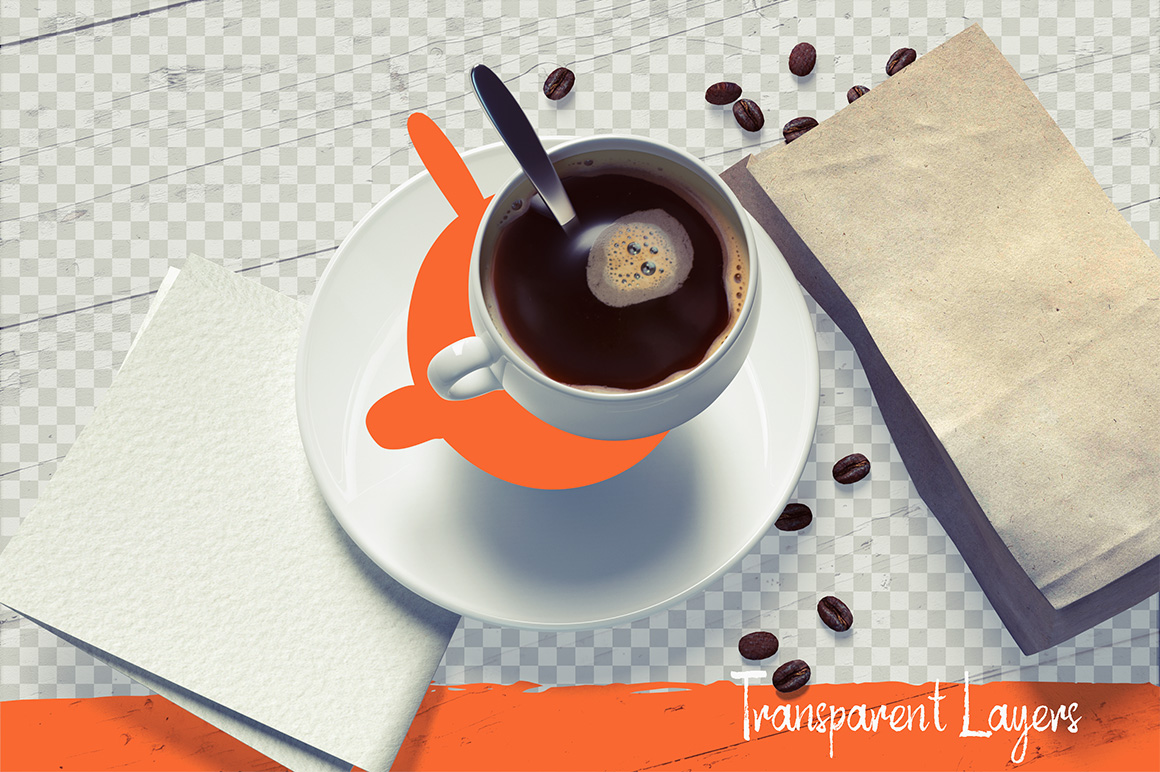 Mockup Coffee Scene Design preview image.