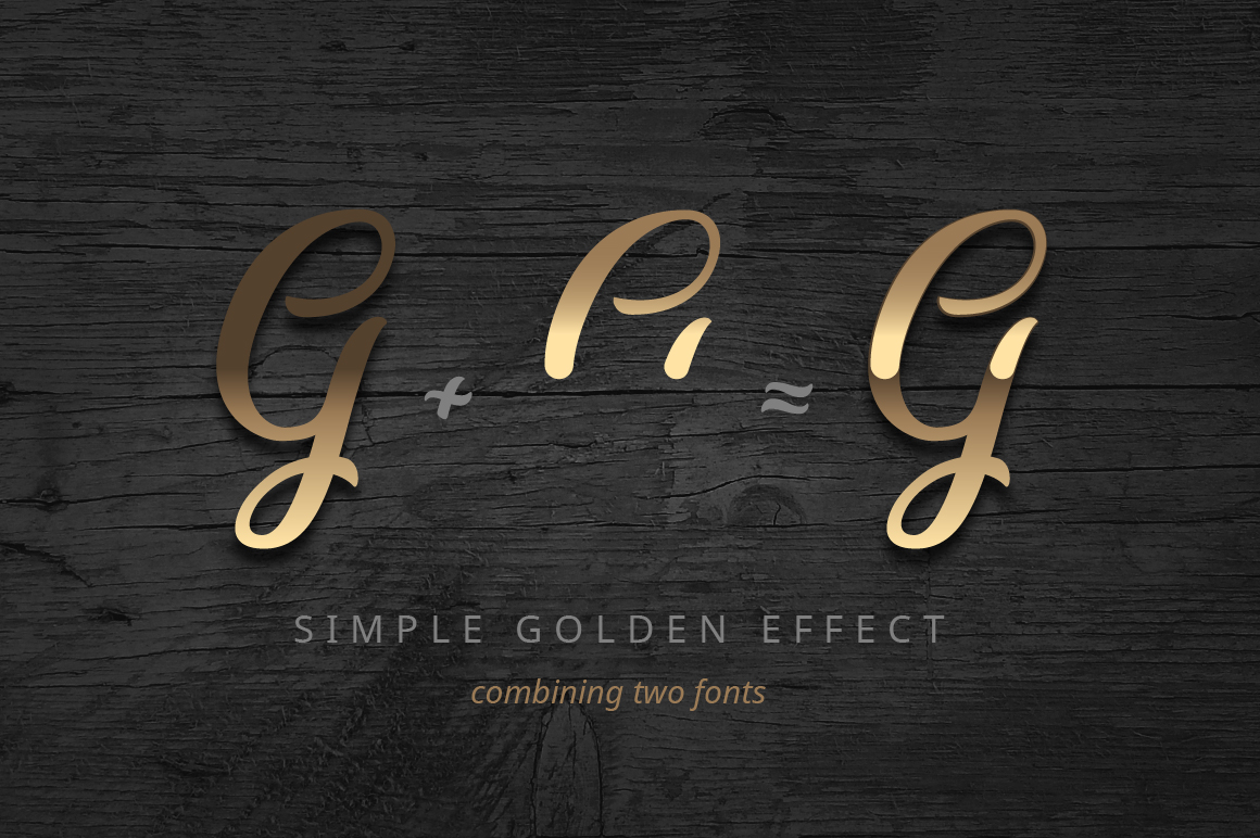 Font Golden Brush Calligraphy Design preview image.