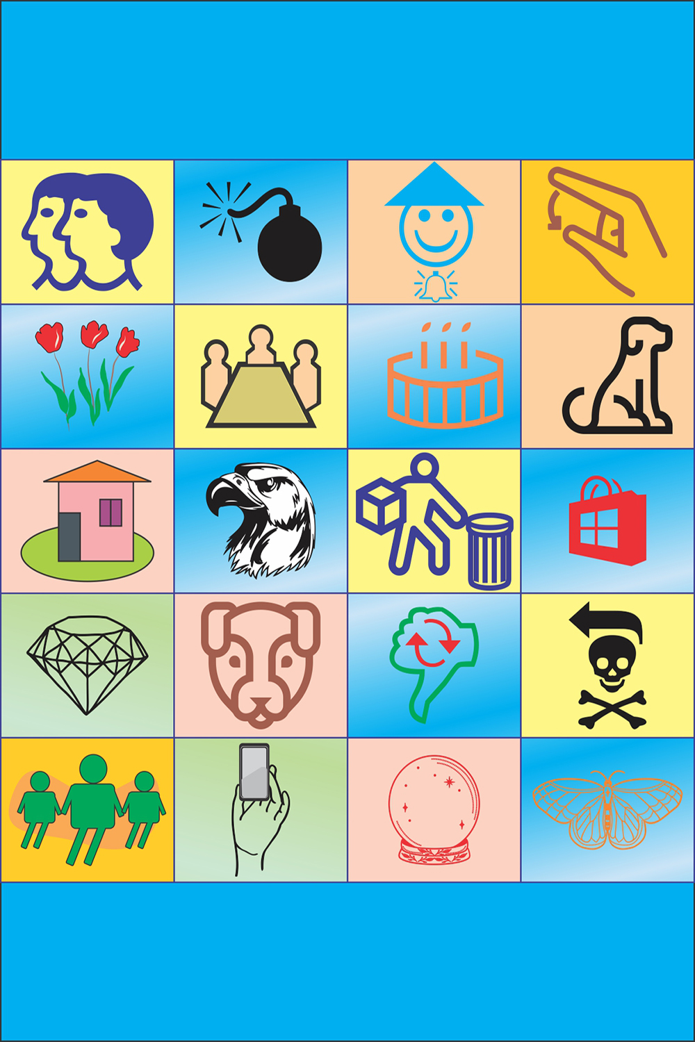 35 Icons Designs Set Pinterest collage image.