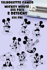 Silhouette Cameo Mickey Mouse SVG – MasterBundles