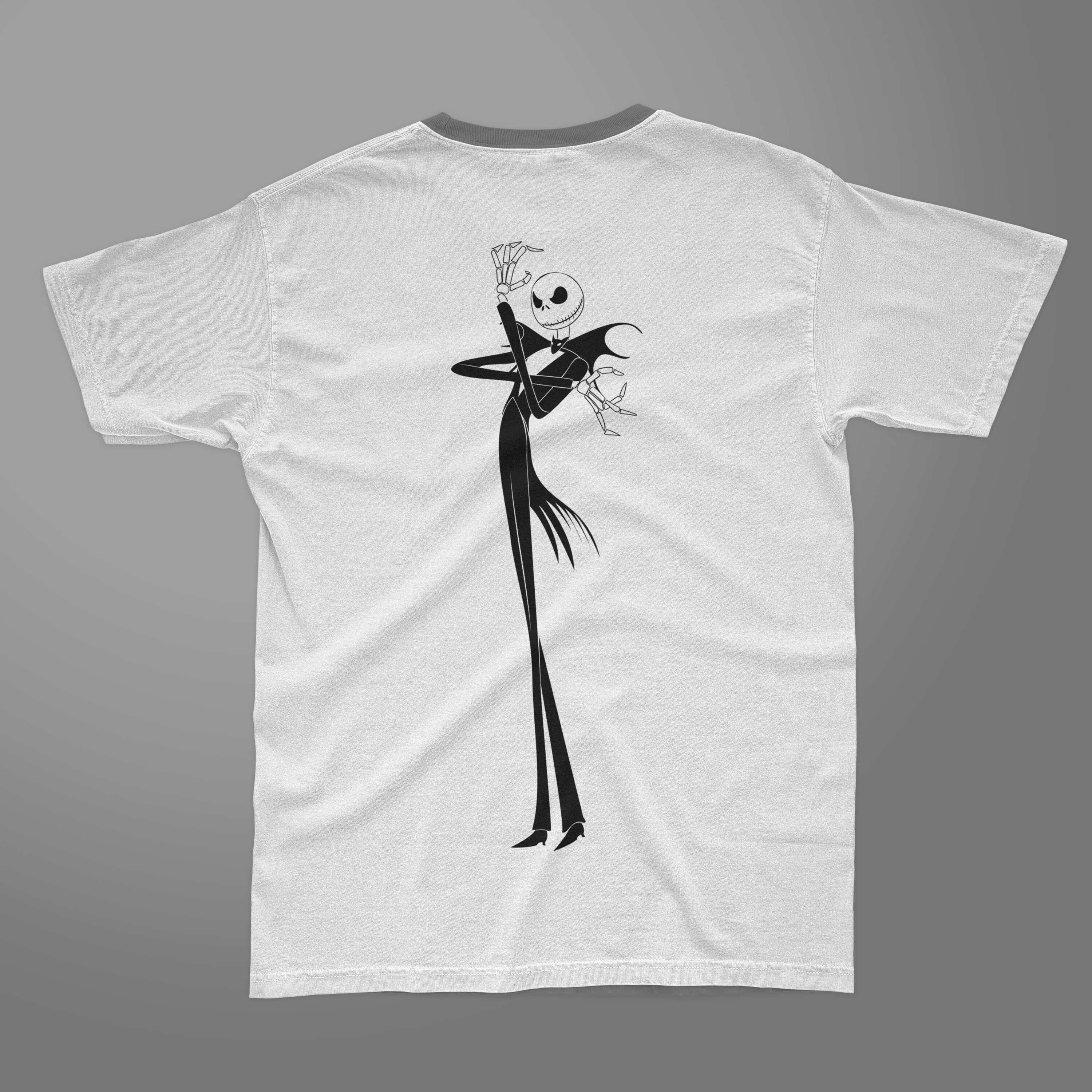 Silhouette jack skellington for your t-shirt.