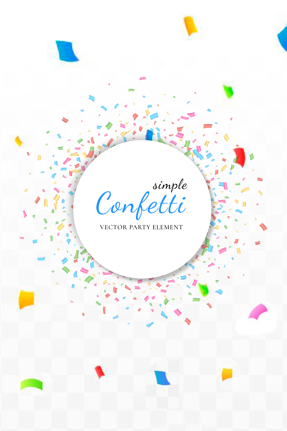 simple confetti vector party element pinterest 457