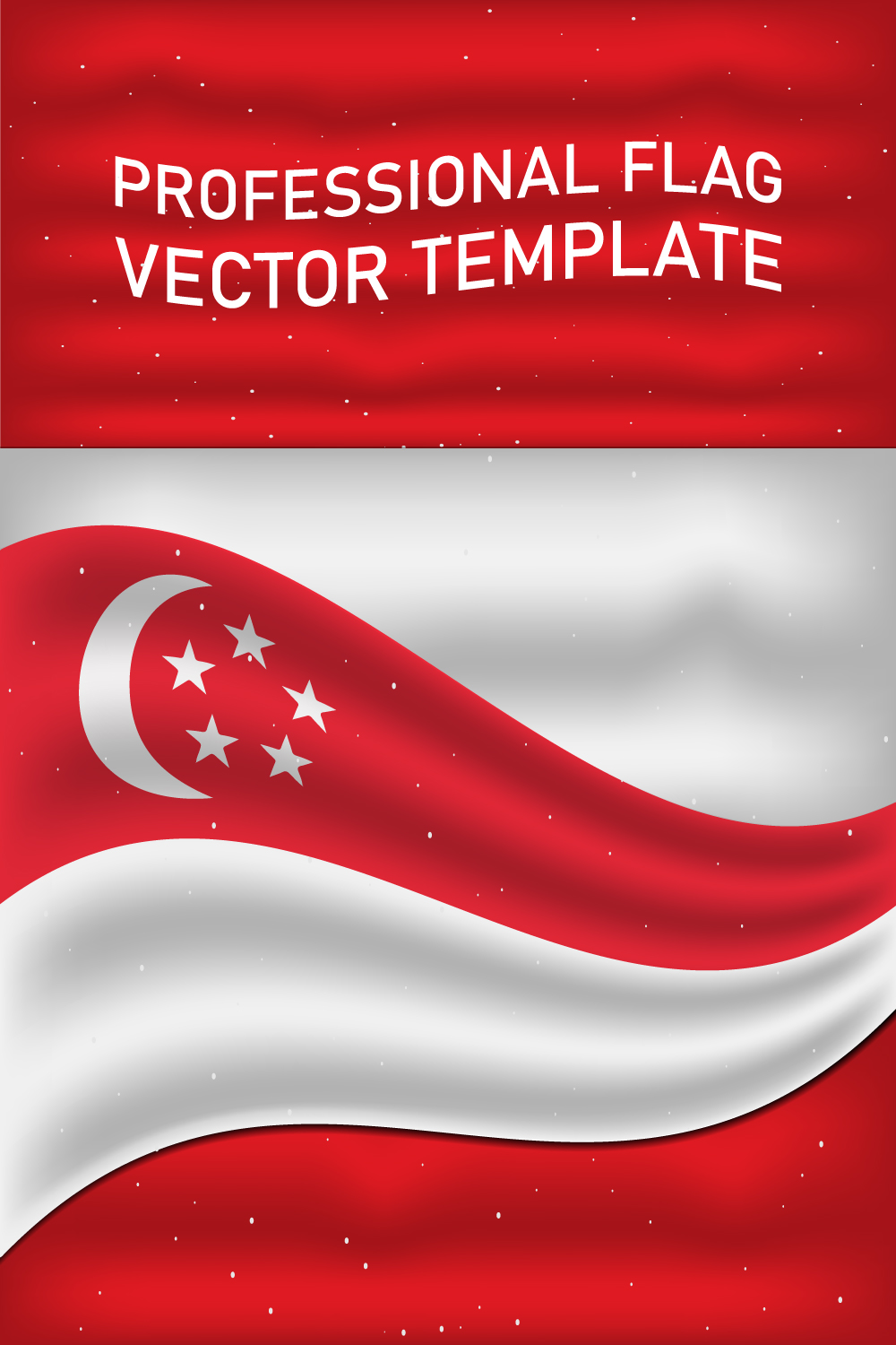 Irresistible image of the flag of Singapore.
