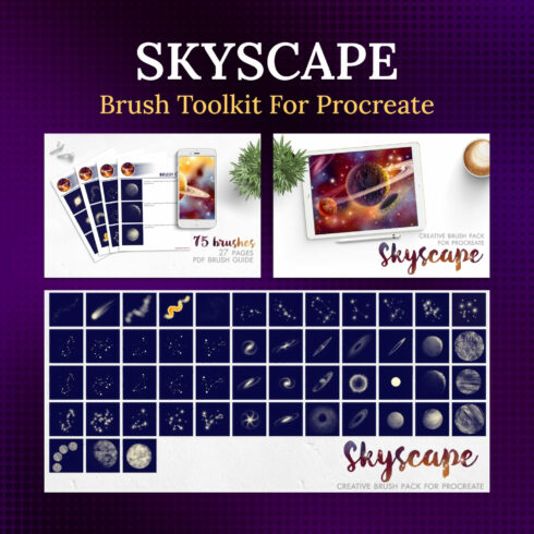 Skyscape Brush Toolkit for Procreate.