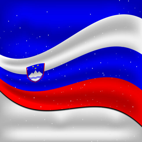 Enchanting image of the flag of Slovenia.