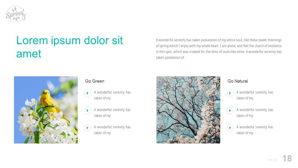 Smell Spring PowerPoint Template – MasterBundles