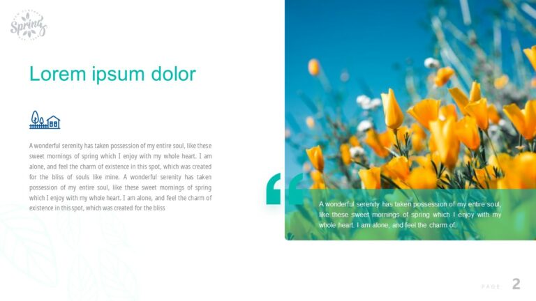 Smell Spring PowerPoint Template – MasterBundles