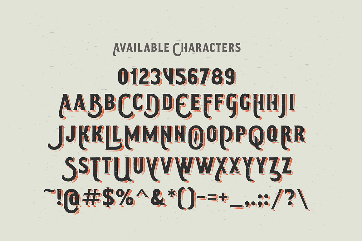 Retro Font Smoking Typeface Design preview image.