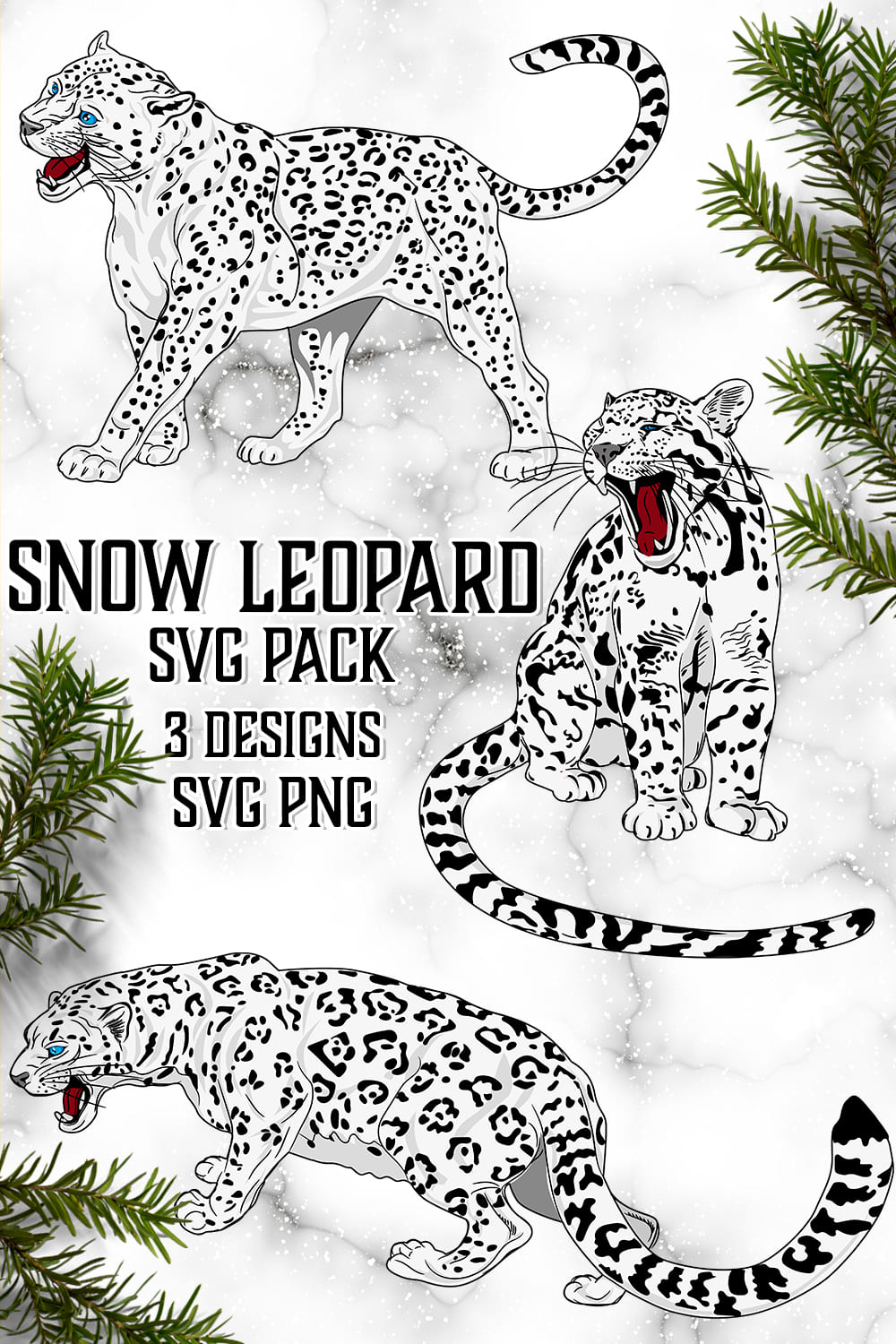 Snow Leopard Svg - Pinterest.
