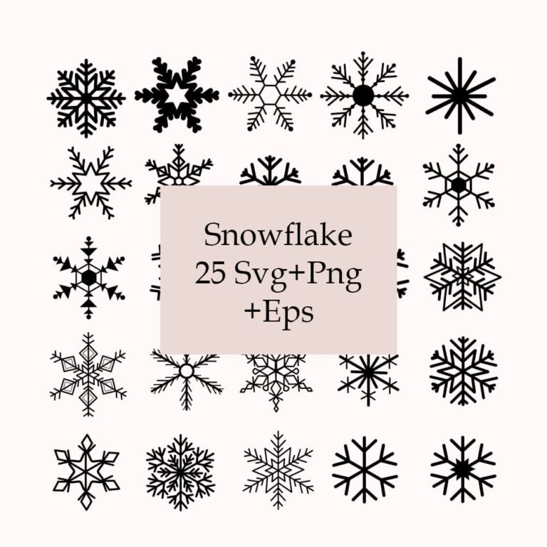 Snowflake Svg Bundle Masterbundles 0814