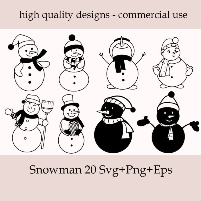 Snowman SVG Bundle – MasterBundles