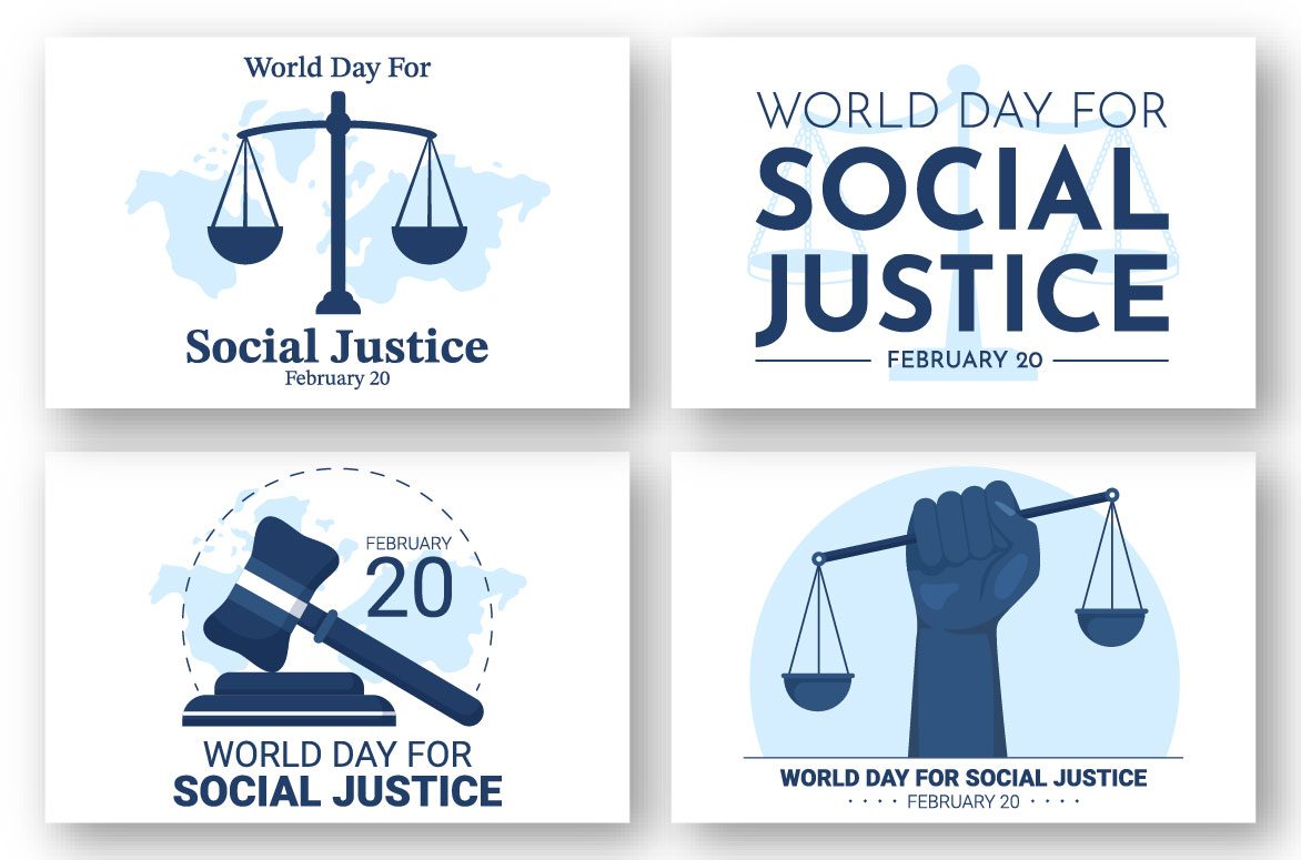 World Day of Social Justice Illustration preview image.