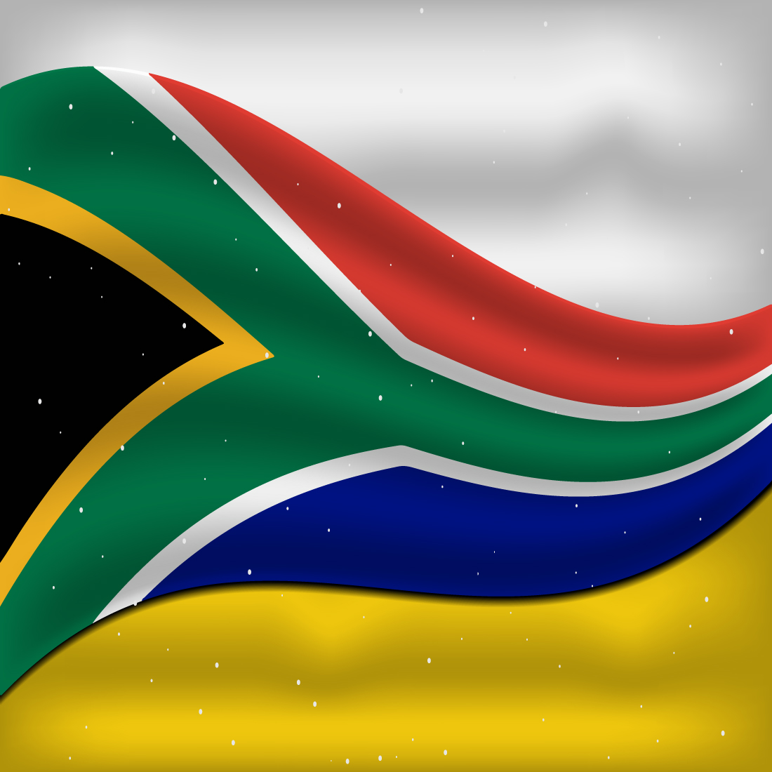 Amazing image of South Africa flag.