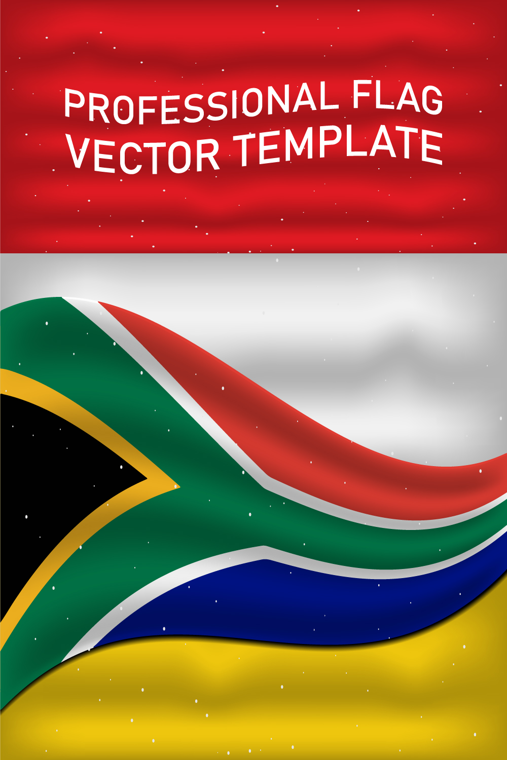 Elegant image of South Africa flag.