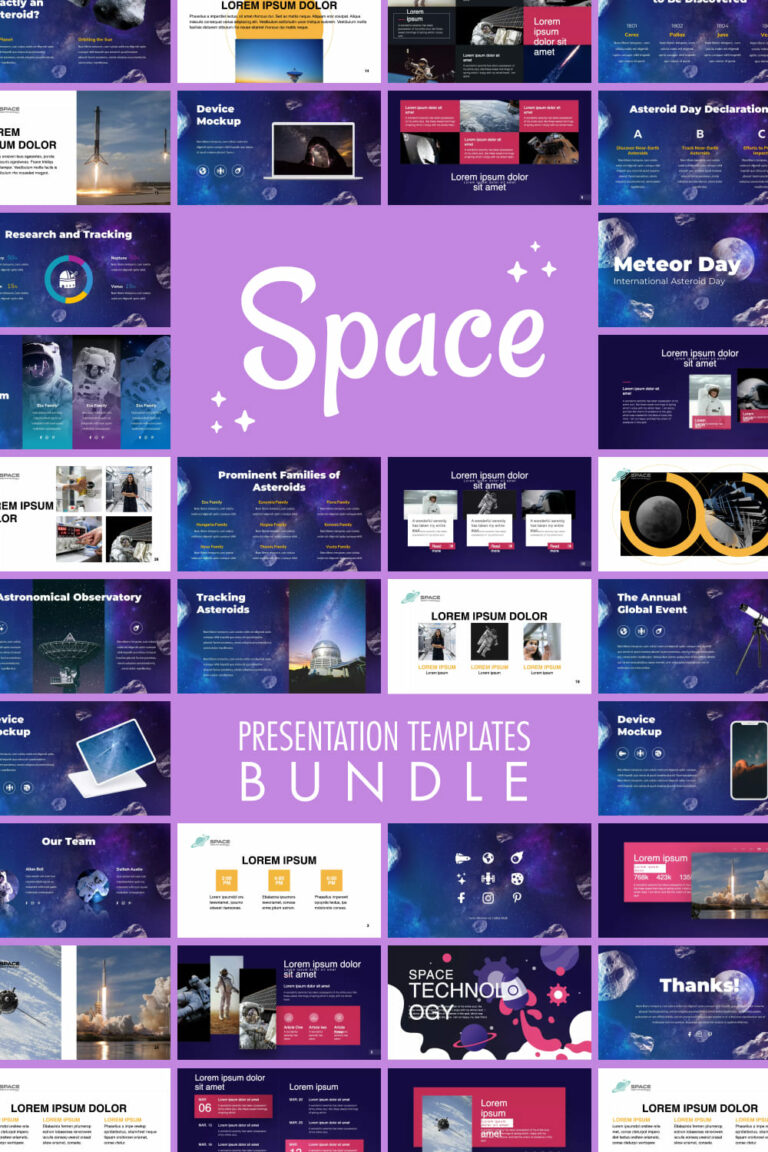 Space Presentation Templates Bundle – MasterBundles