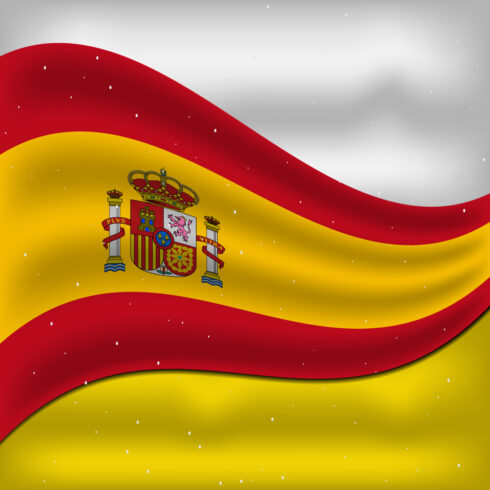 Unique image of the flag of Spain.