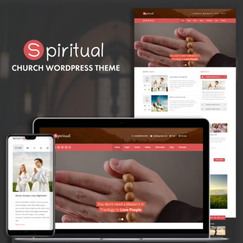 Spiritual - Church WordPress Theme (Responsive).