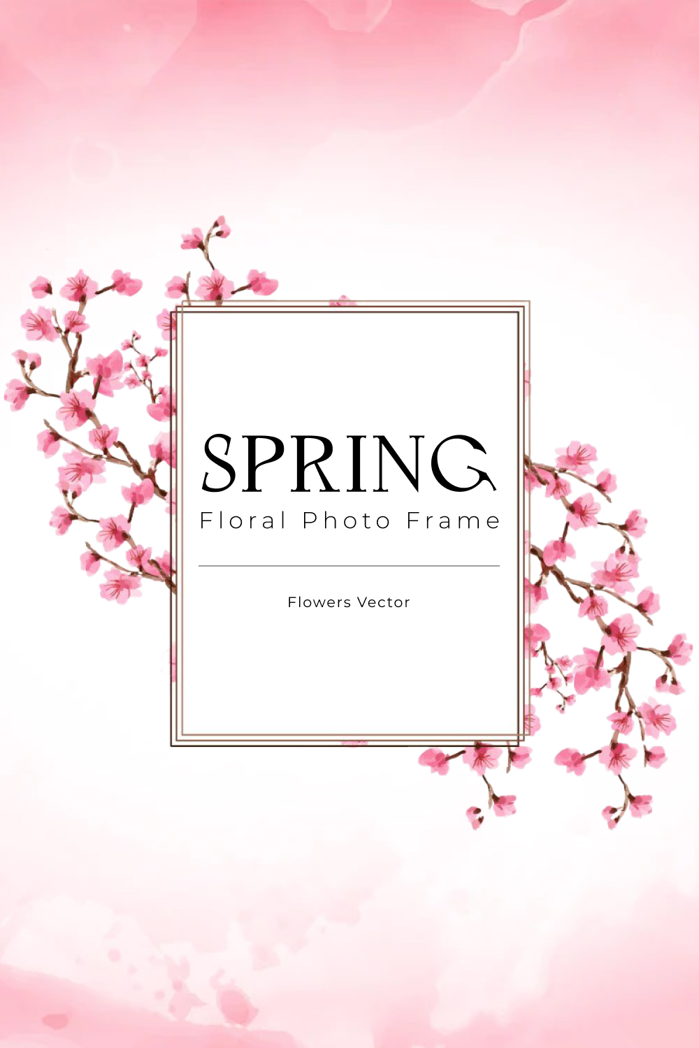 spring floral photo frame vector pinterest 451