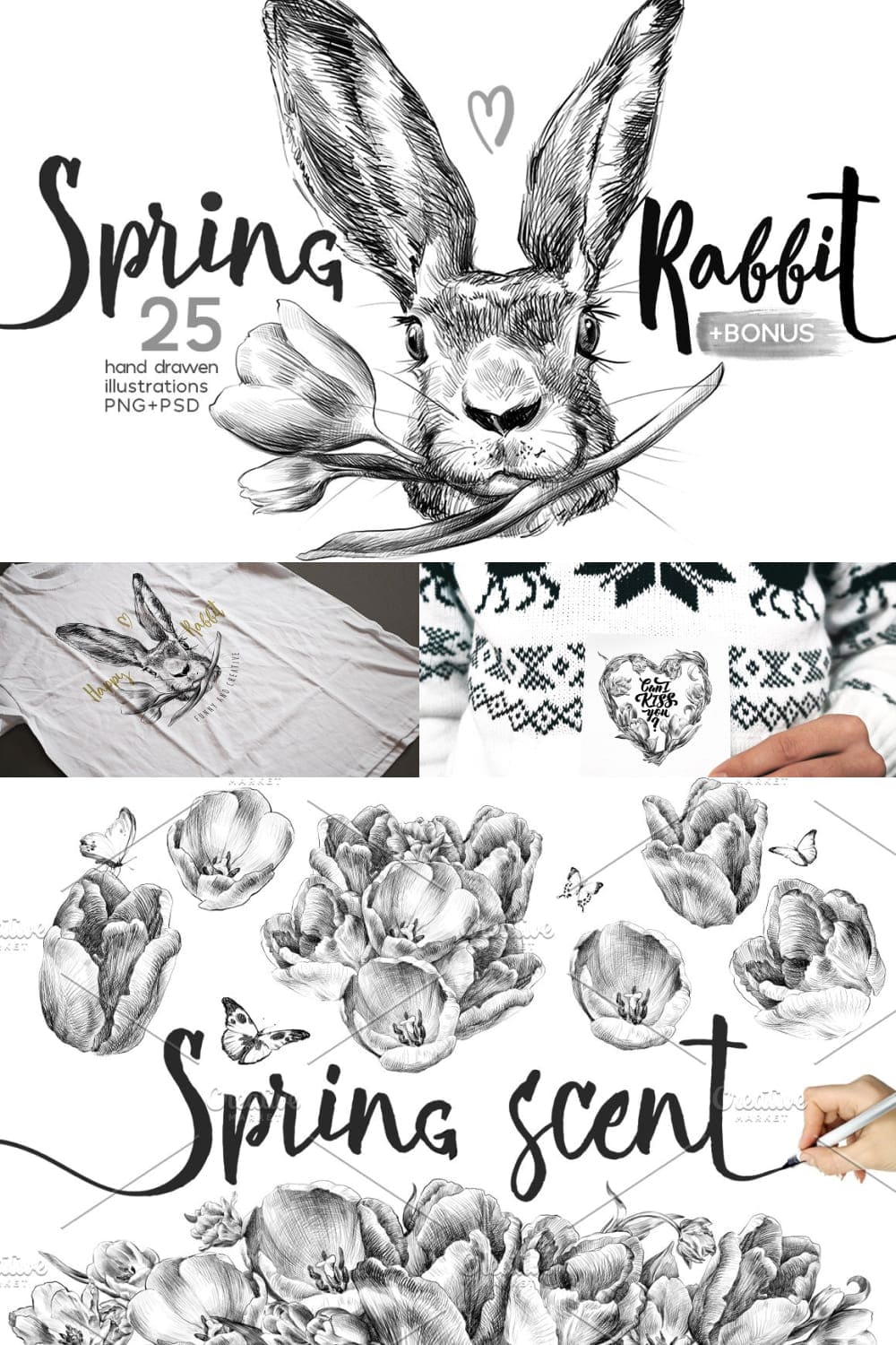 Spring Rabbit - Pinterest.