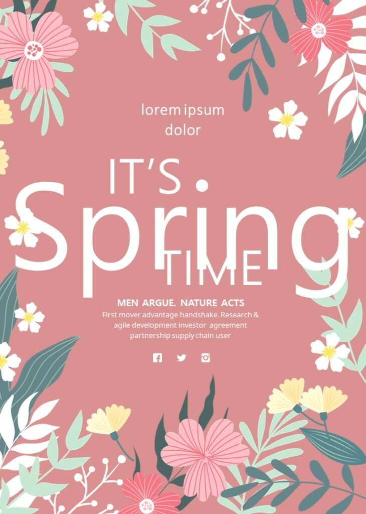 Spring Time Vertical PowerPoint Template – MasterBundles