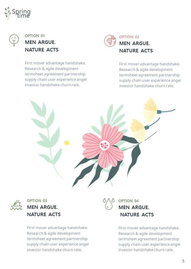 Spring Time Vertical PowerPoint Template – MasterBundles