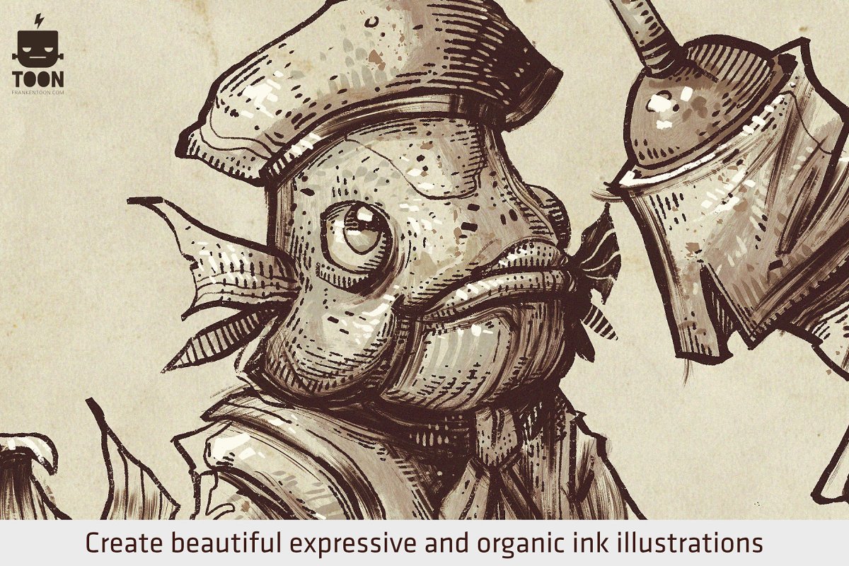 Create beautiful expressive and organic ink illustrations.