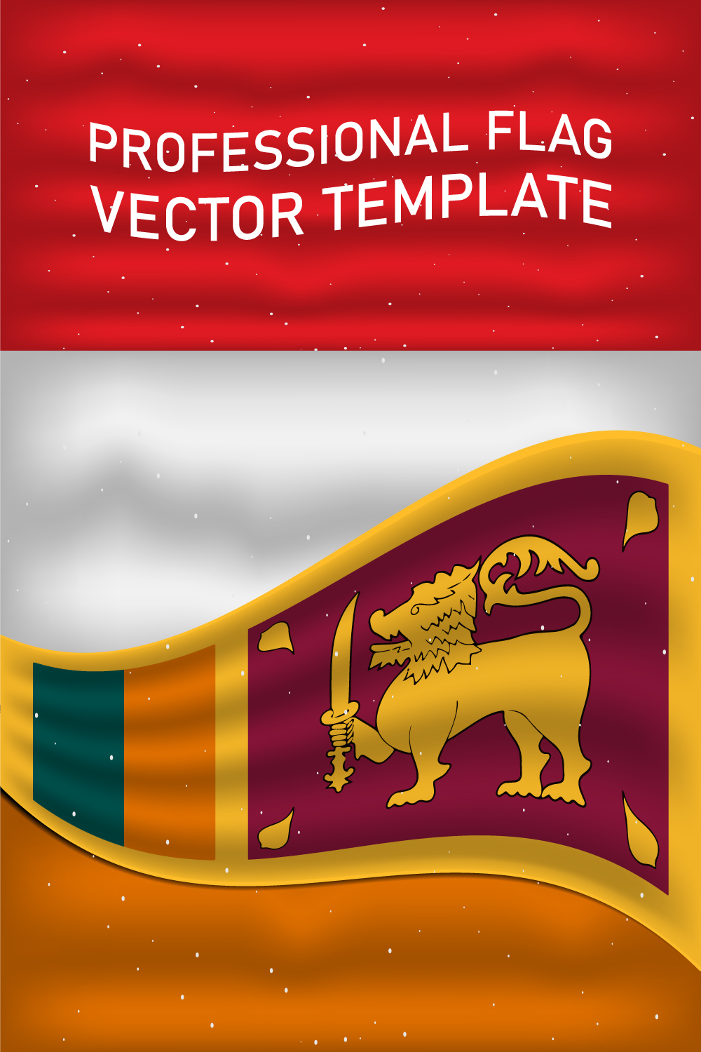 Magnificent image of the flag of Sri Lanka.