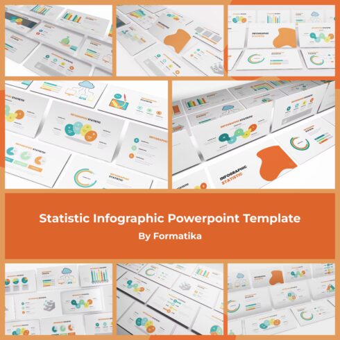 Statistic Infographic Powerpoint Template - main image preview.