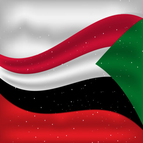 Gorgeous image of the flag of Sudan.