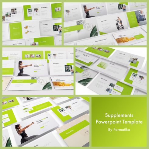 Supplements Powerpoint Template - main image preview.