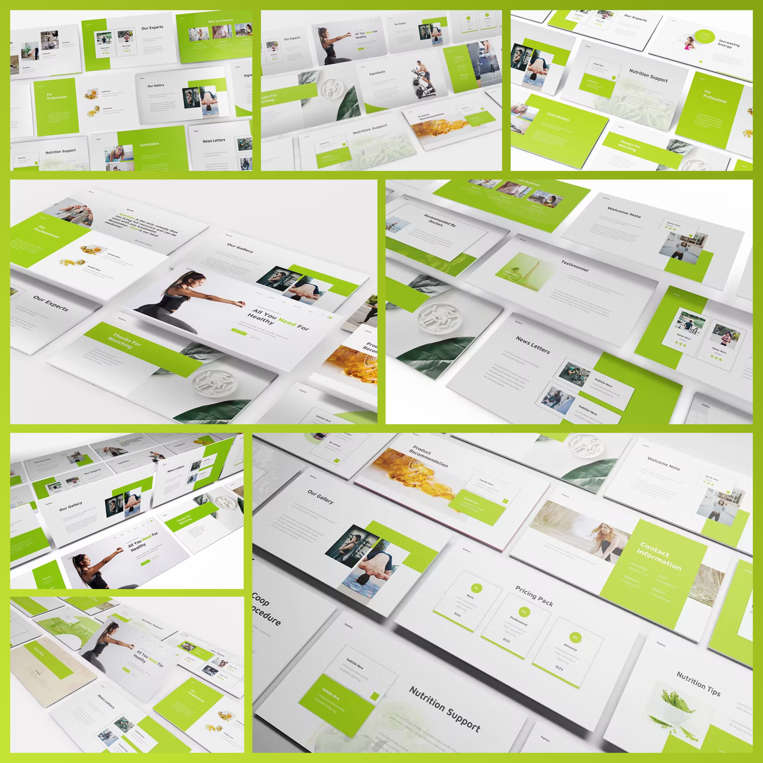 Supplements Powerpoint Template from Formatika.