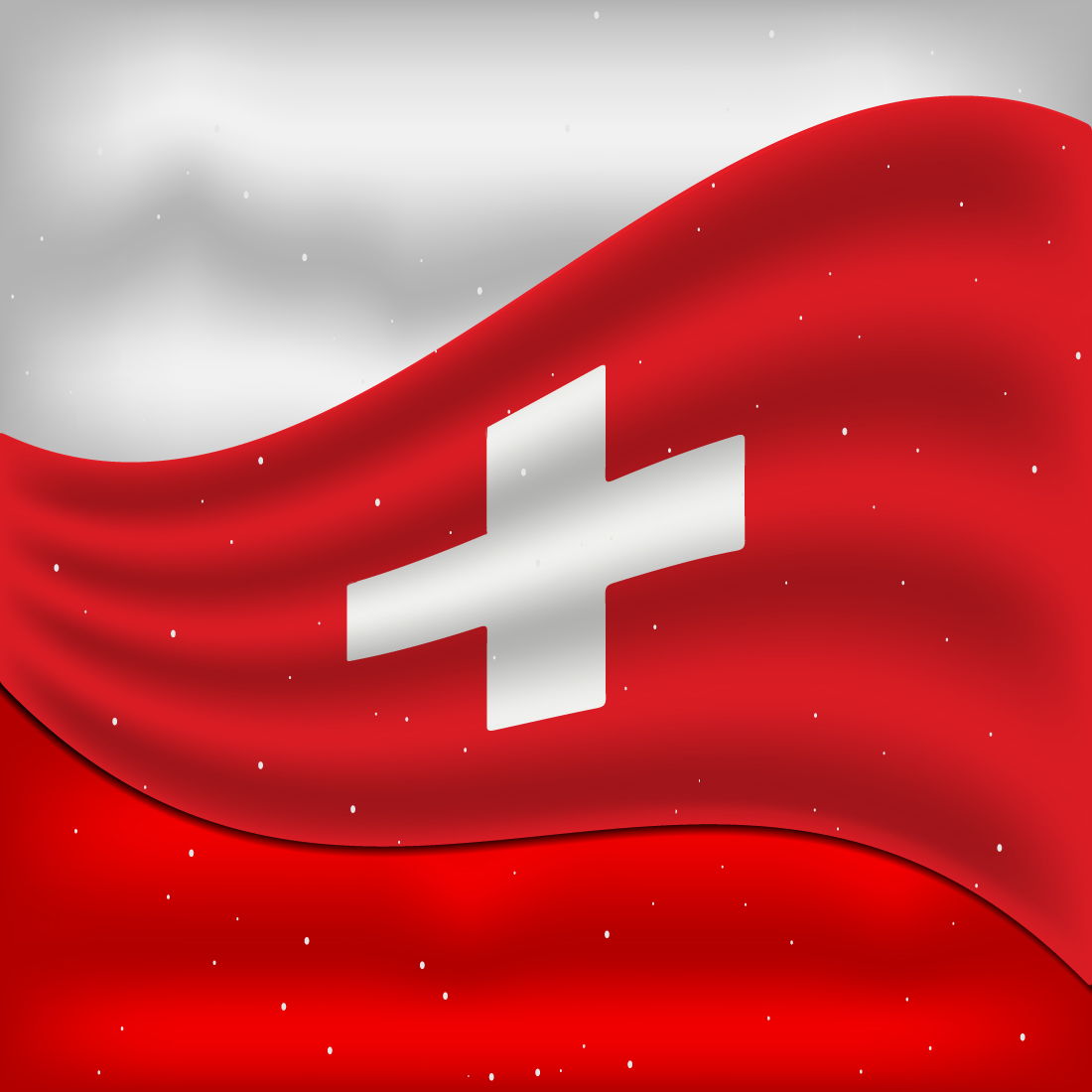 Wonderful image of the flag of Switzerland.