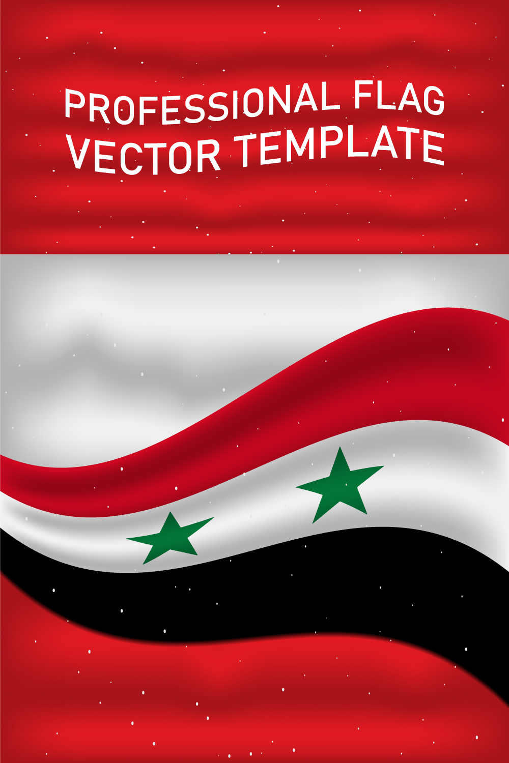 Enchanting image of the flag of Syria.