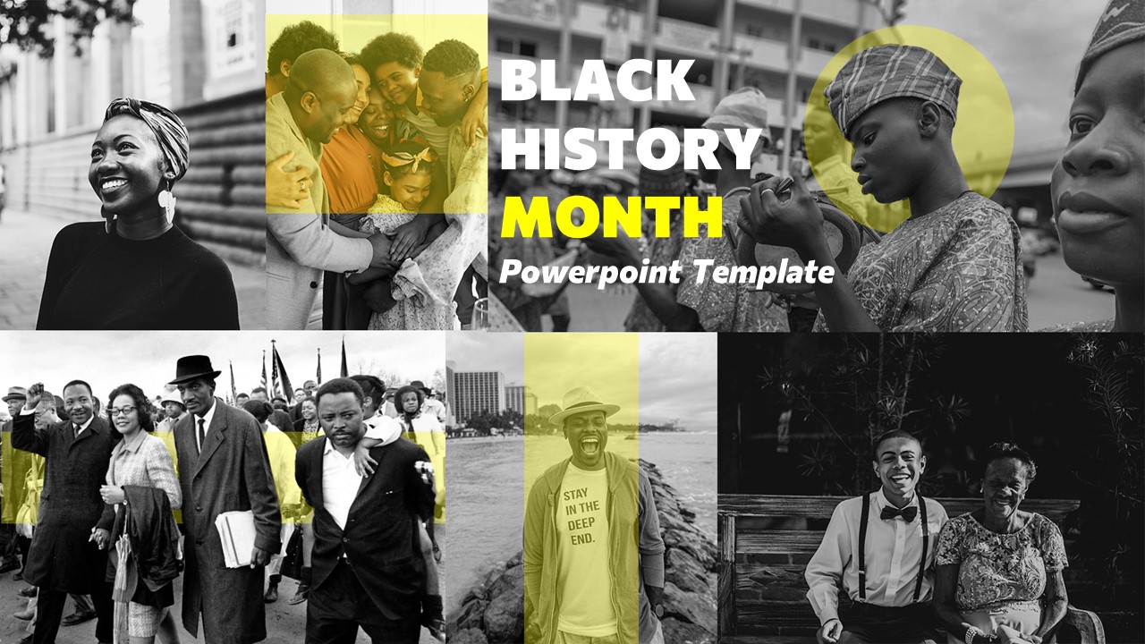 Cover image of Black History Month Powerpoint Template.