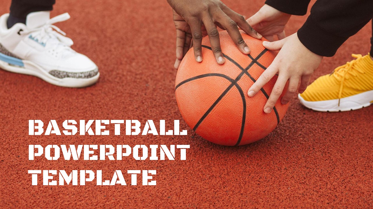 Cover image of Basketball Powerpoint Template.