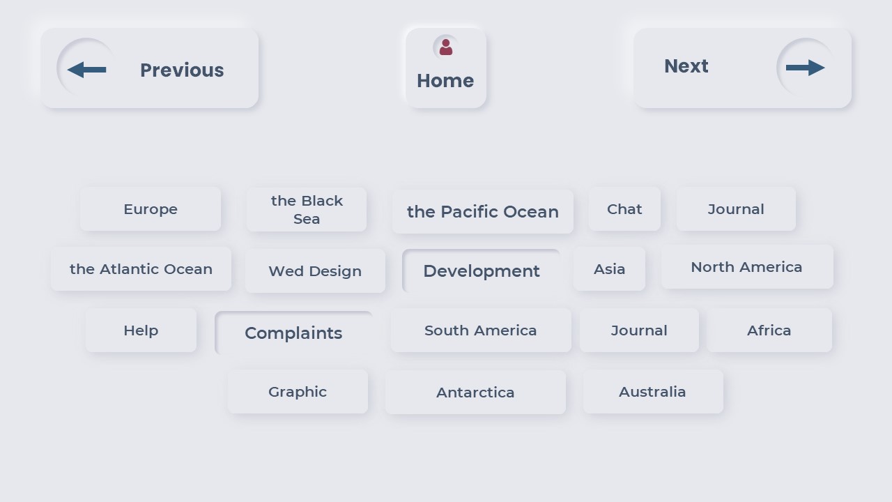 Slide with geography objects.