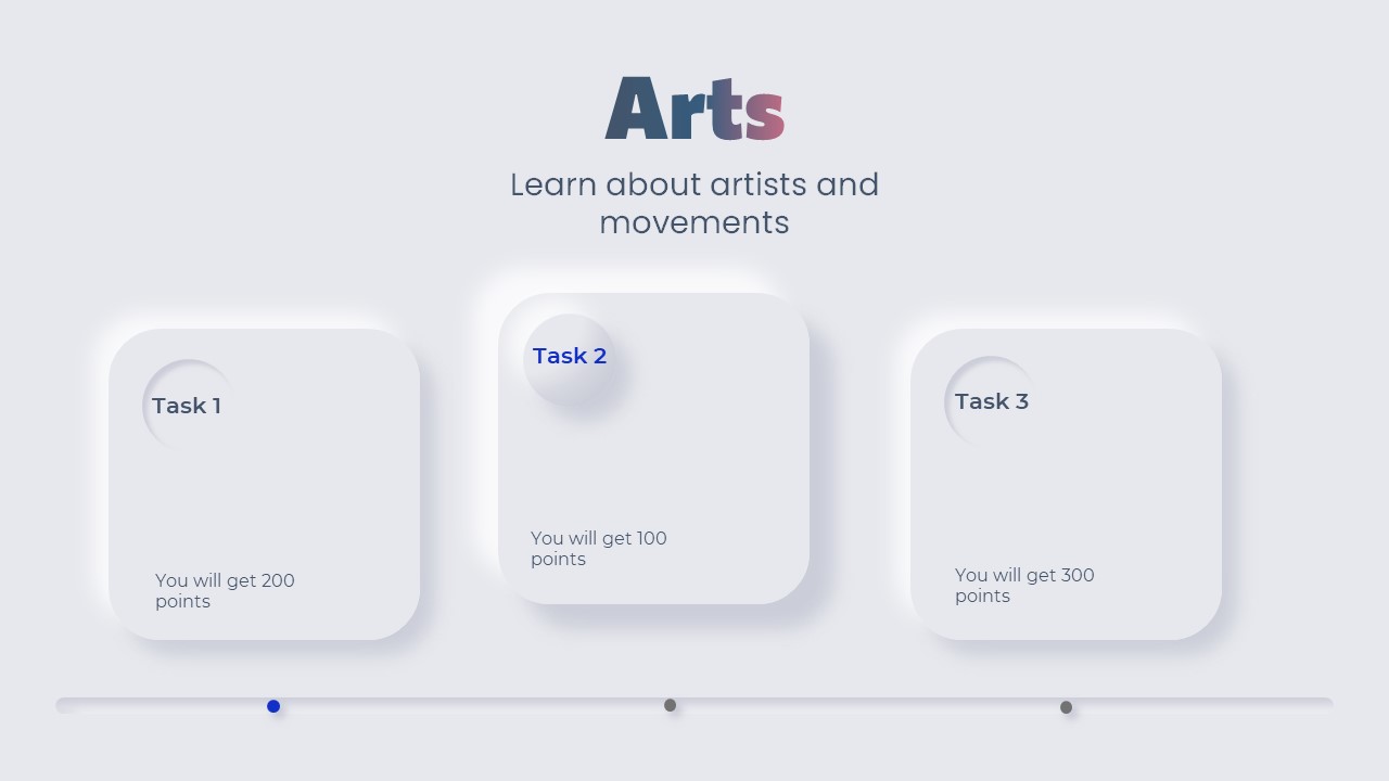 Slide for learning arts.