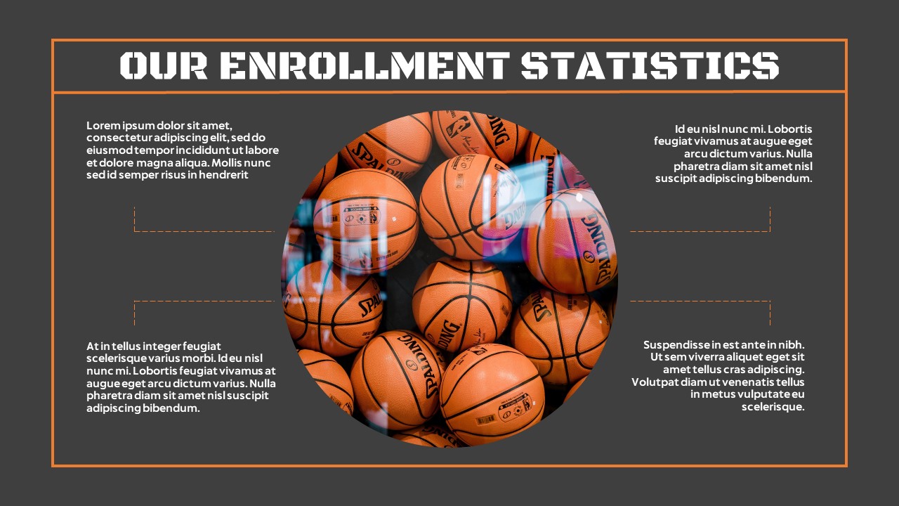 Here you can create your enrollment statistics.