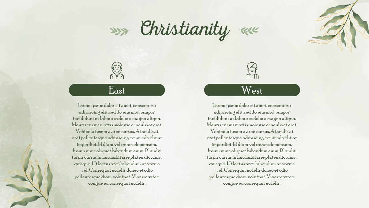Great template for religious topic.