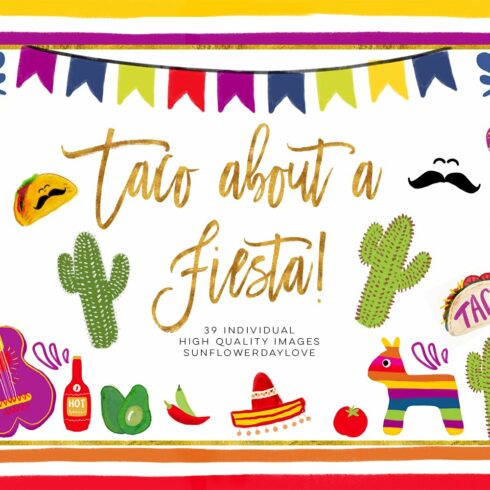 Taco about Fiesta Clipart | MasterBundles