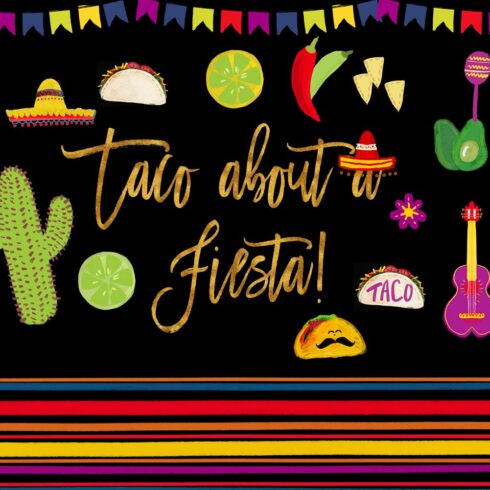 Taco about Fiesta Clipart | MasterBundles