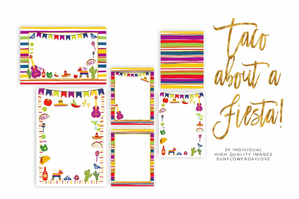 Taco About Fiesta Clipart – Masterbundles