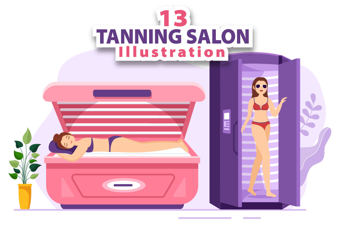 13 Tanning Salon Procedure Illustration MasterBundles