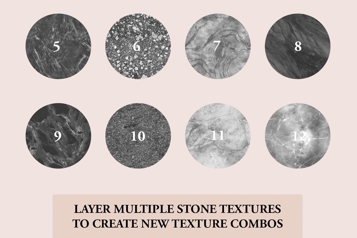 There are a lot of layer multiple stone textures to create new combos.
