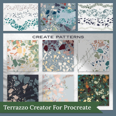 Terrazzo Creator for Procreate - main image preview.