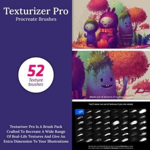 Texturizer Pro Procreate Brushes - main image preview.